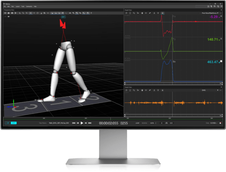 OptiTrack Motive Desktop Monitor Forceplate